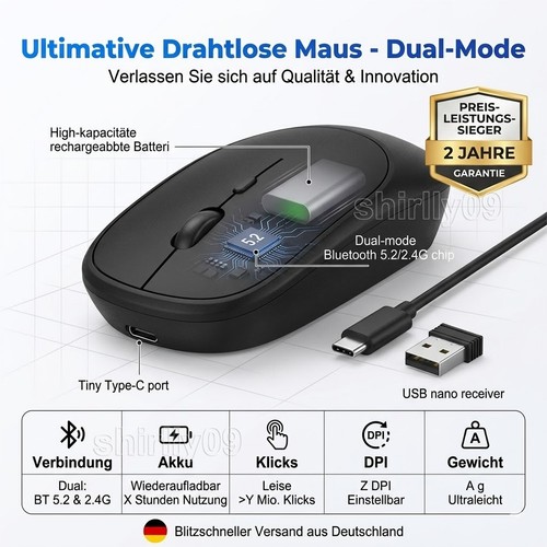 Maus wireless usb kabellos - pc,